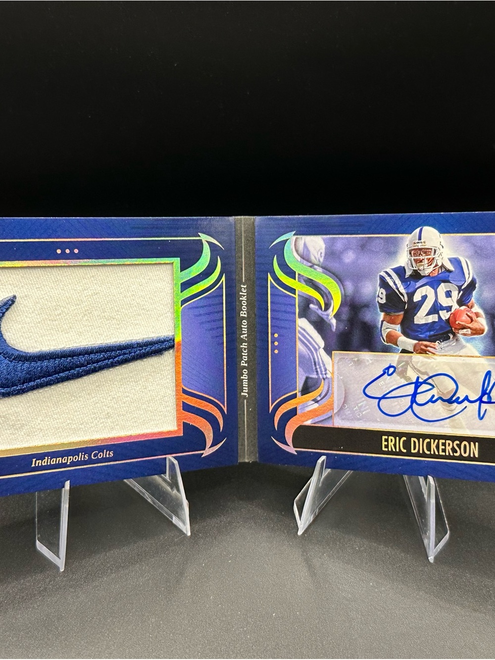 Panini Eric Dickerson Collectible Card - Blue Accents